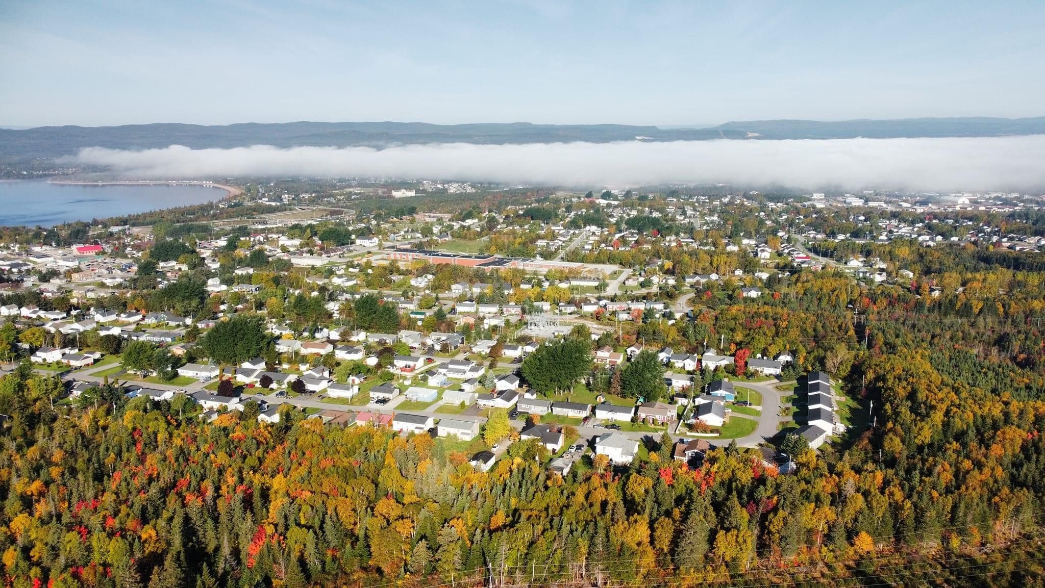 Deer Lake and the hills of western Newfoundland