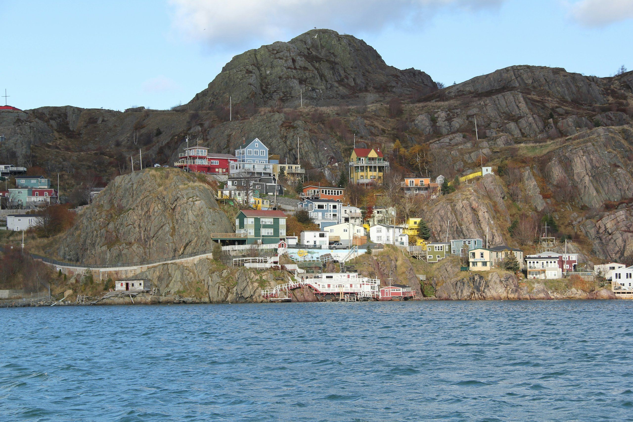 Colourful row houses in St. John's